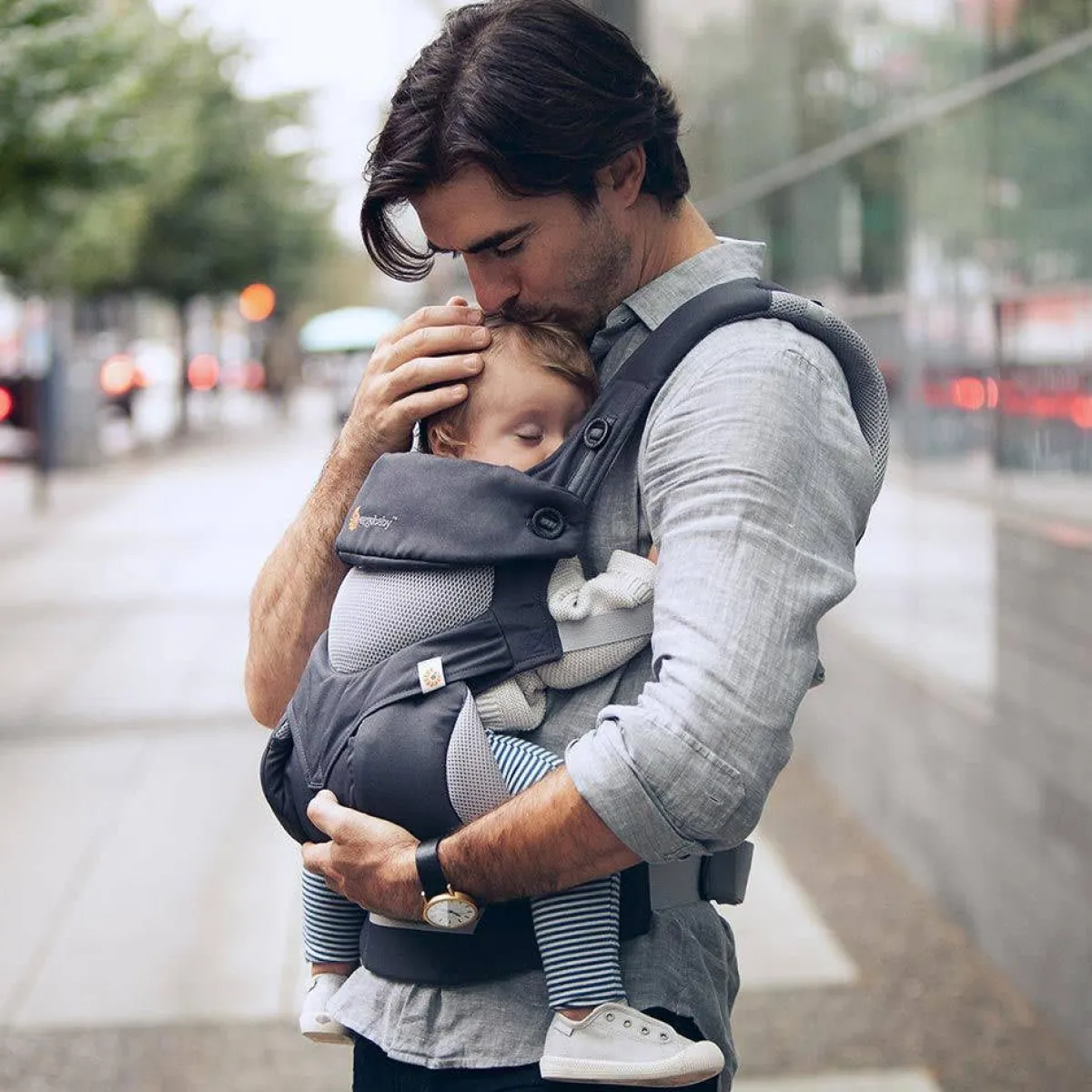 Baby Carriers-Ergobaby 360 Baby Carrier (Cool Air) Carbon Grey