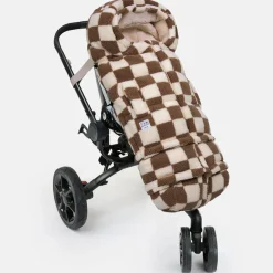 Stroller Accessories-7AM Enfant 212 Evolution Blanket (Berber) Print Checkers Tan