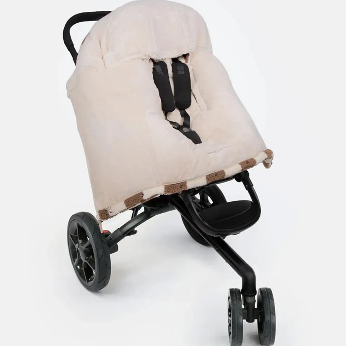 Stroller Accessories-7AM Enfant 212 Evolution Blanket (Berber) Print Checkers Tan