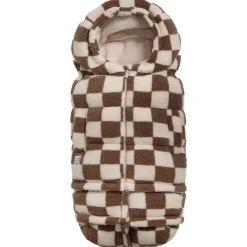 Stroller Accessories-7AM Enfant 212 Evolution Blanket (Berber) Print Checkers Tan