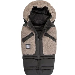 Stroller Accessories-7AM Enfant 212 Evolution Blanket (Teddy) Black/Oatmeal