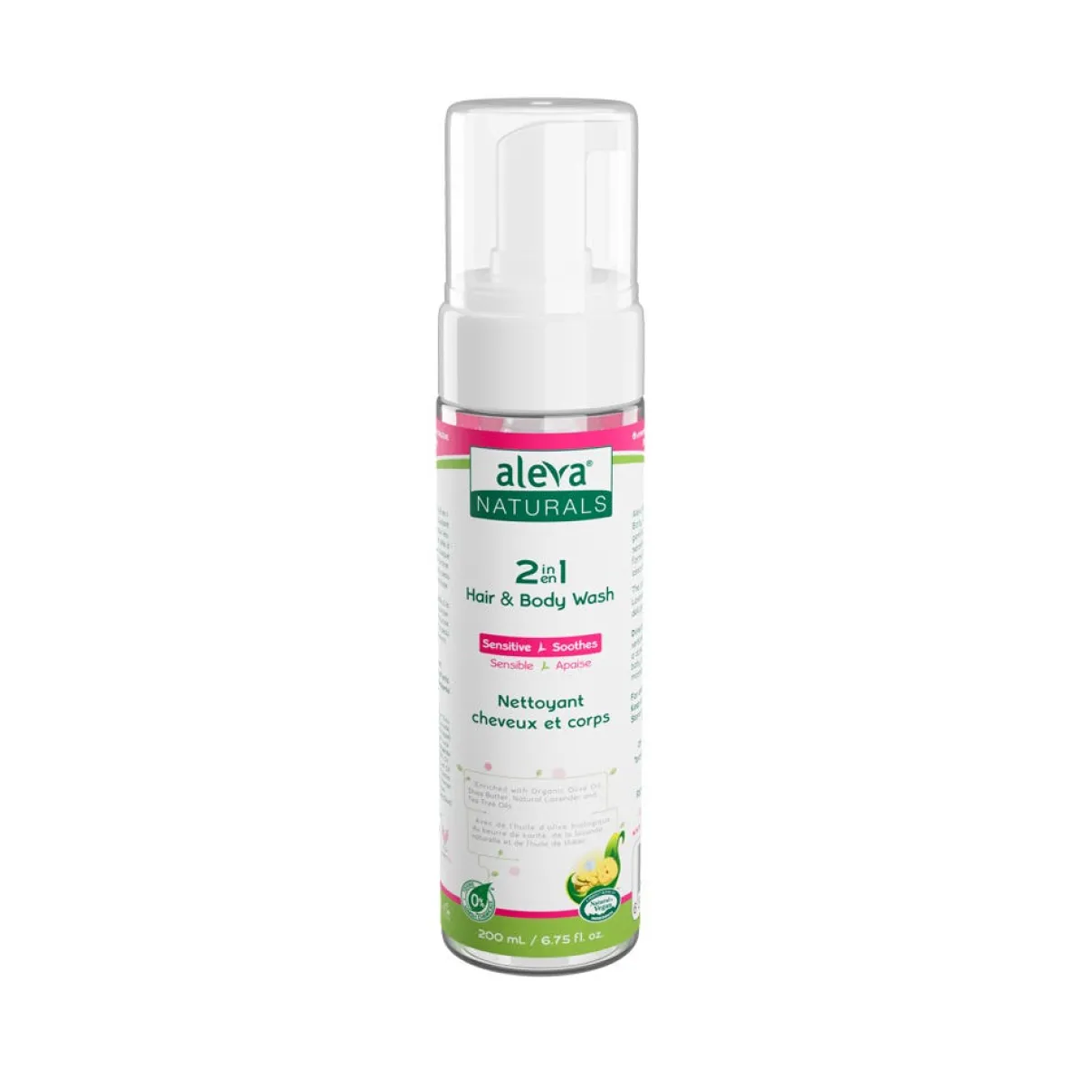 Cradle Cap Care|Infant Shampoo + Conditioner-Aleva Naturals 2 in 1 Hair & Body Wash (200 mL)