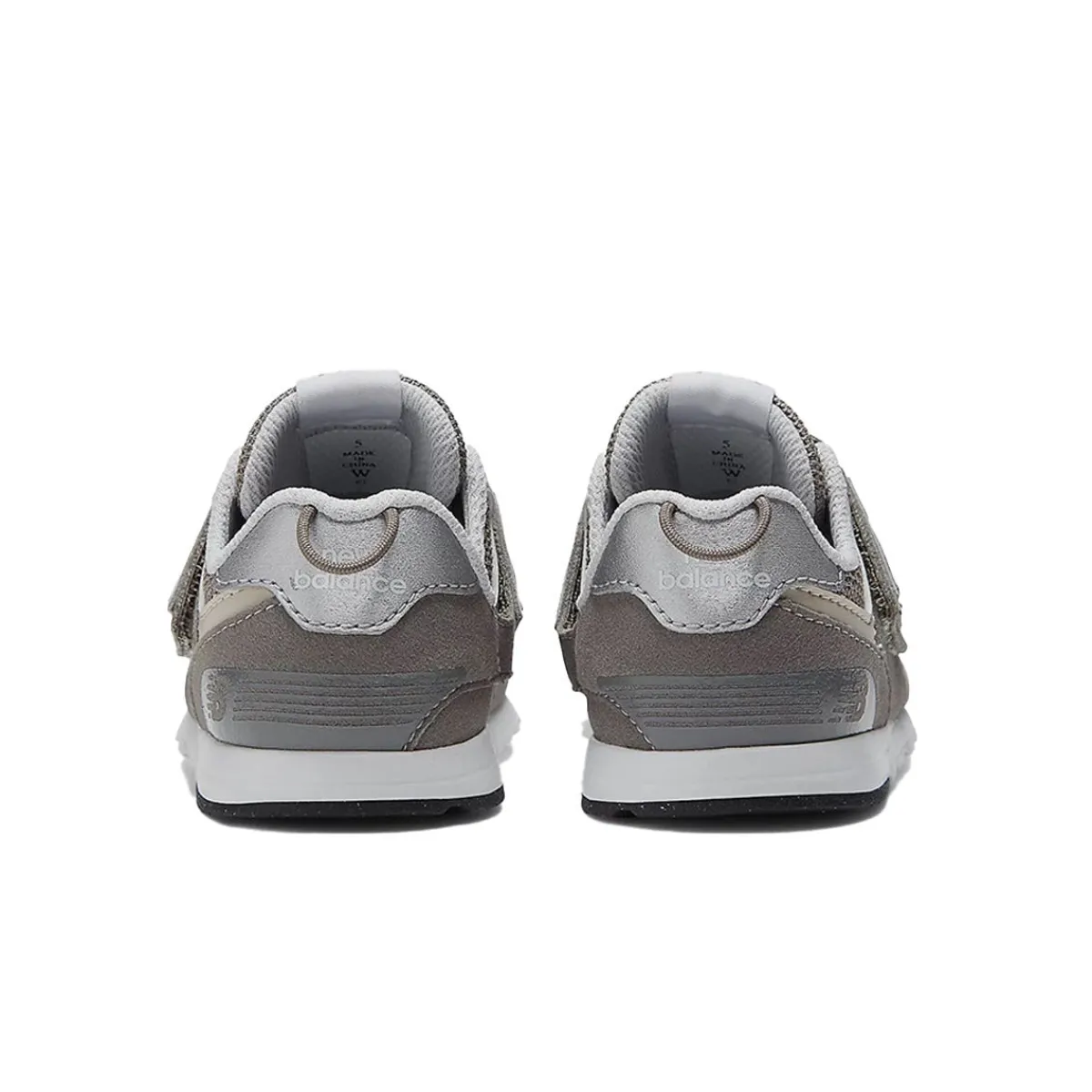 Velcro|Baby Sneakers-New Balance 574 New-B Hook & Loop Shoes Grey/White