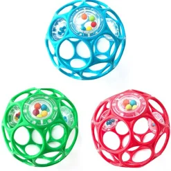 Musical Instruments|Grasping Toys-Bright Starts 4" Oball with Rattle