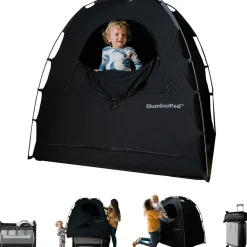 Travel Gear-SlumberPod 3.0 Portable Pod Black/Grey