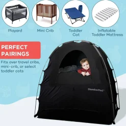 Travel Gear-SlumberPod 3.0 Portable Pod Black/Grey
