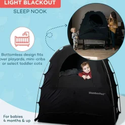 Travel Gear-SlumberPod 3.0 Portable Pod Black/Grey