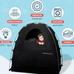 Travel Gear-SlumberPod 3.0 Portable Pod with Fan Black/Grey