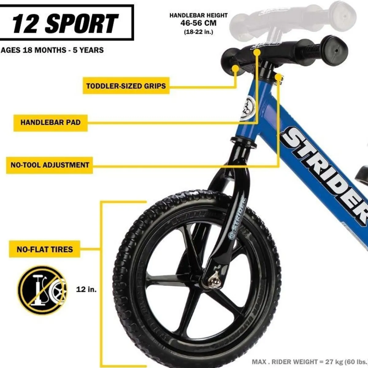 Ride-On Toys-Strider 12 Sport Balance Bike