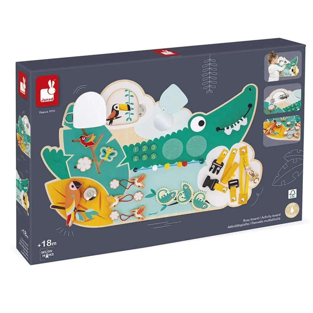 Wooden Toys|Play + Learn Toys-Janod Activity Board