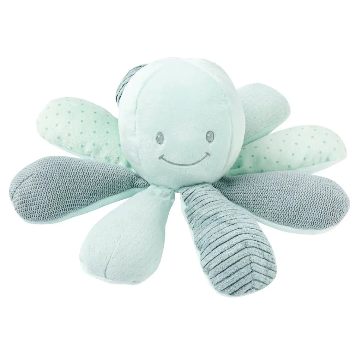 Plush Animals-Nattou Activity Cuddly Octopus
