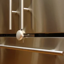 Baby Gates + Babyproofing-QDos Adhesive Fridge/Freezer Lock (Chrome)