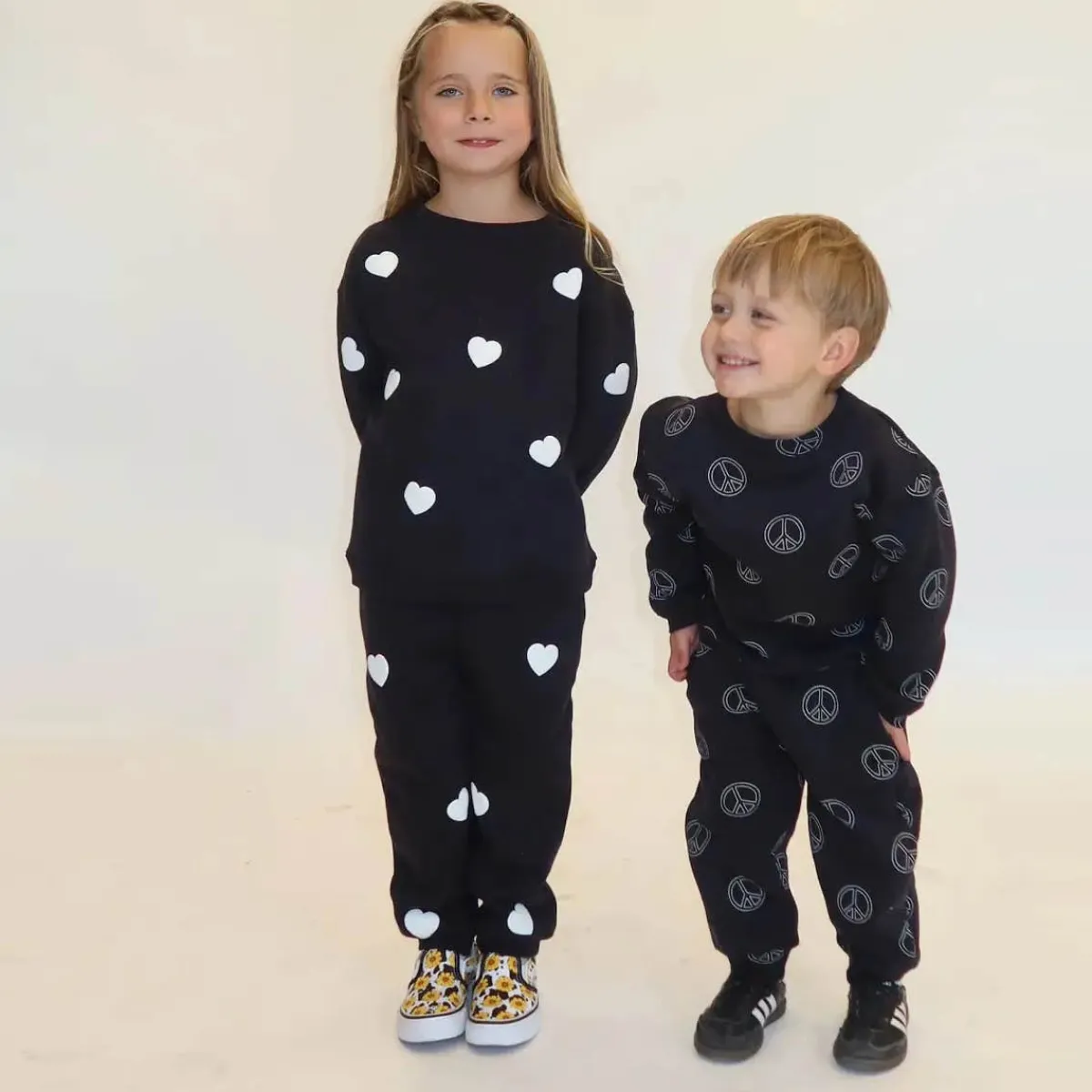 Pants-Brunette the Label All Over Heart Oversized Jogger