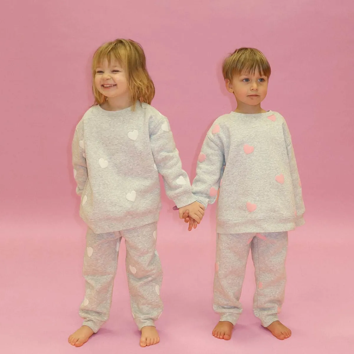 Pants-Brunette the Label All Over Heart Oversized Jogger
