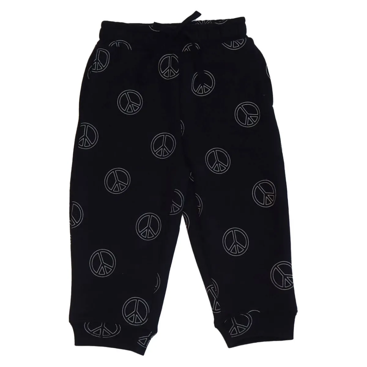 Pants-Brunette the Label All Over Peace Sign Oversized Jogger