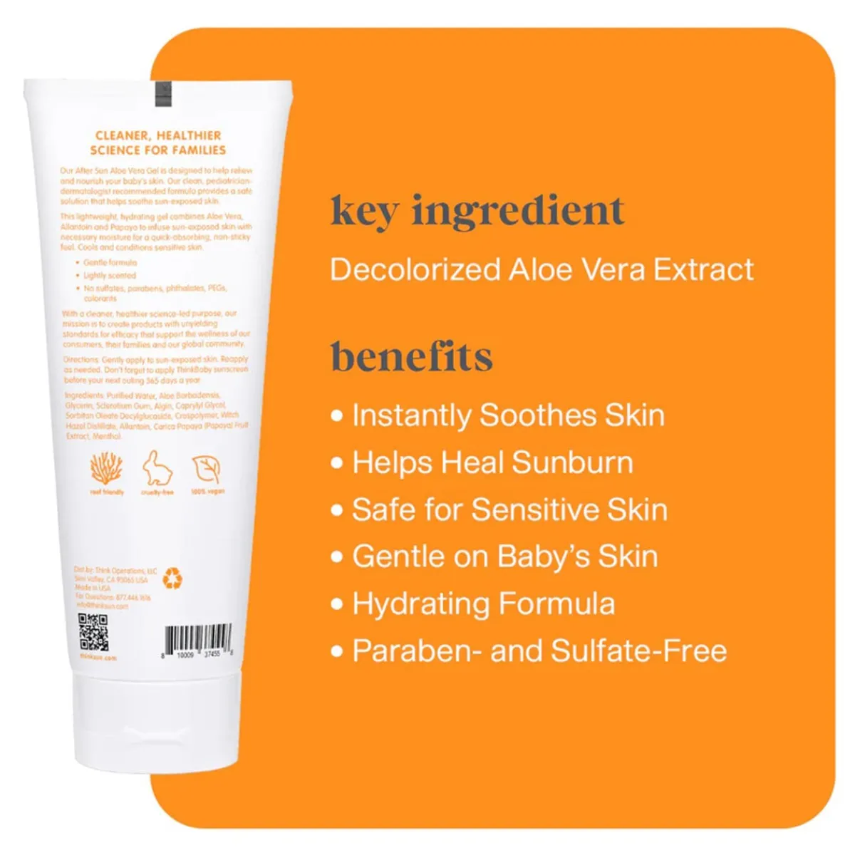After Sun Care-Thinkbaby Aloe Vera After Sun (8 oz)