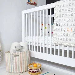 Crib Fitted Sheets-Pehr Alphabet Crib Sheet