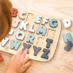 Puzzles|Wooden Toys-Speedy Monkey Alphabet Puzzle
