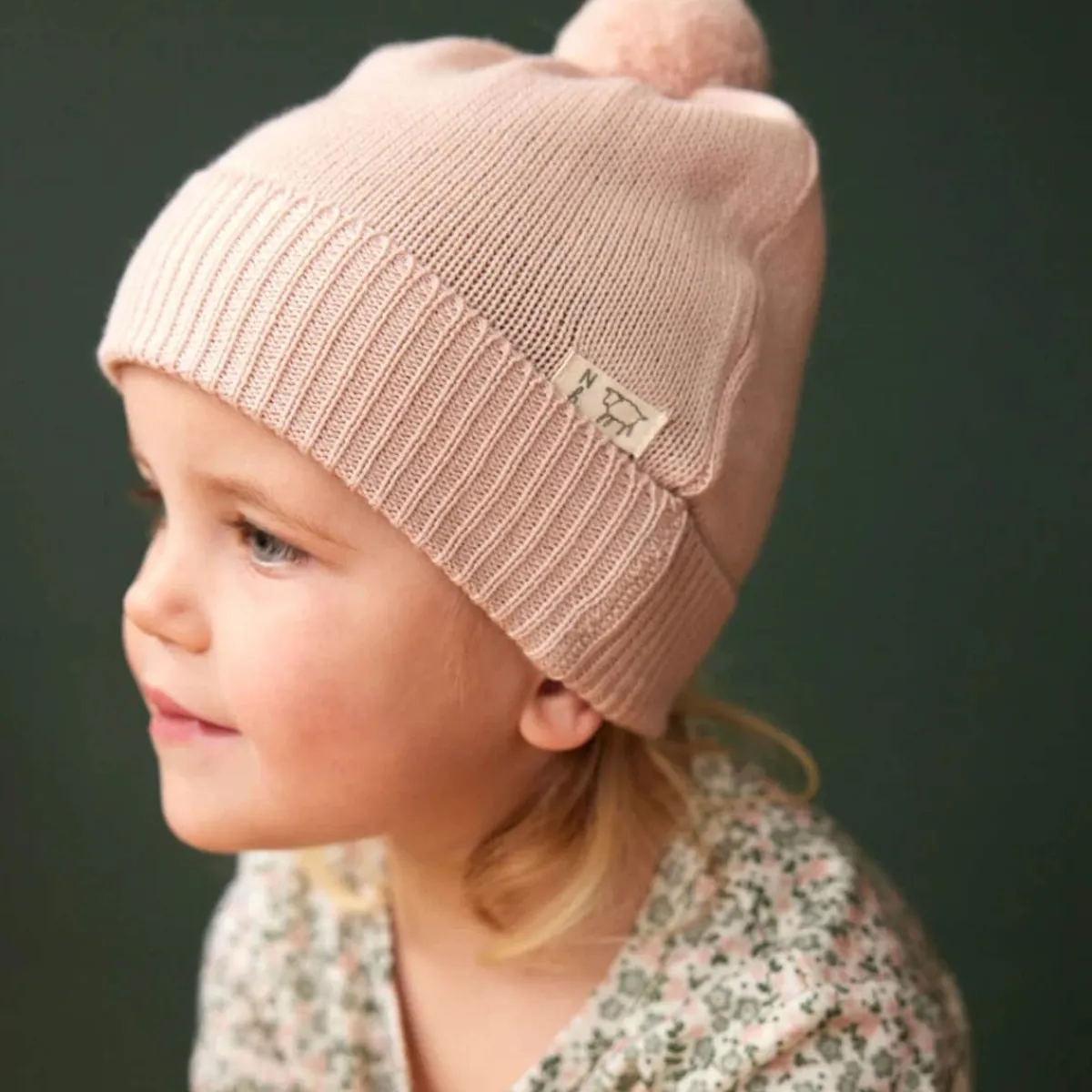 Beanies|Winter Hats-Nature Baby Alpine Pom Pom Beanie