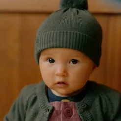 Beanies|Winter Hats-Nature Baby Alpine Pom Pom Beanie