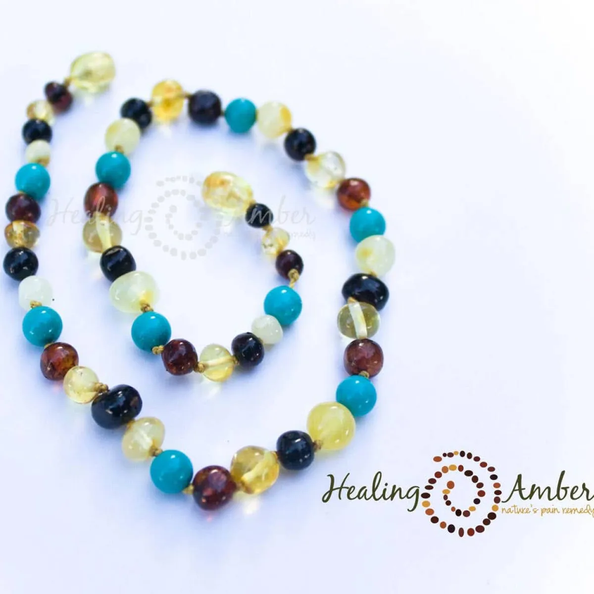 Jewelery-Healing Amber Amber Gemstone Necklace 11"