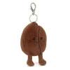 Plush Food-Jellycat Amuseables Coffee Bean Bag Charm