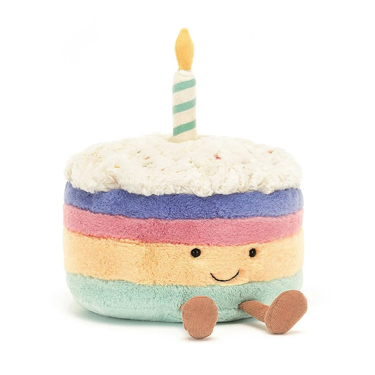 Plush Food-Jellycat Amuseables Rainbow Birthday Cake
