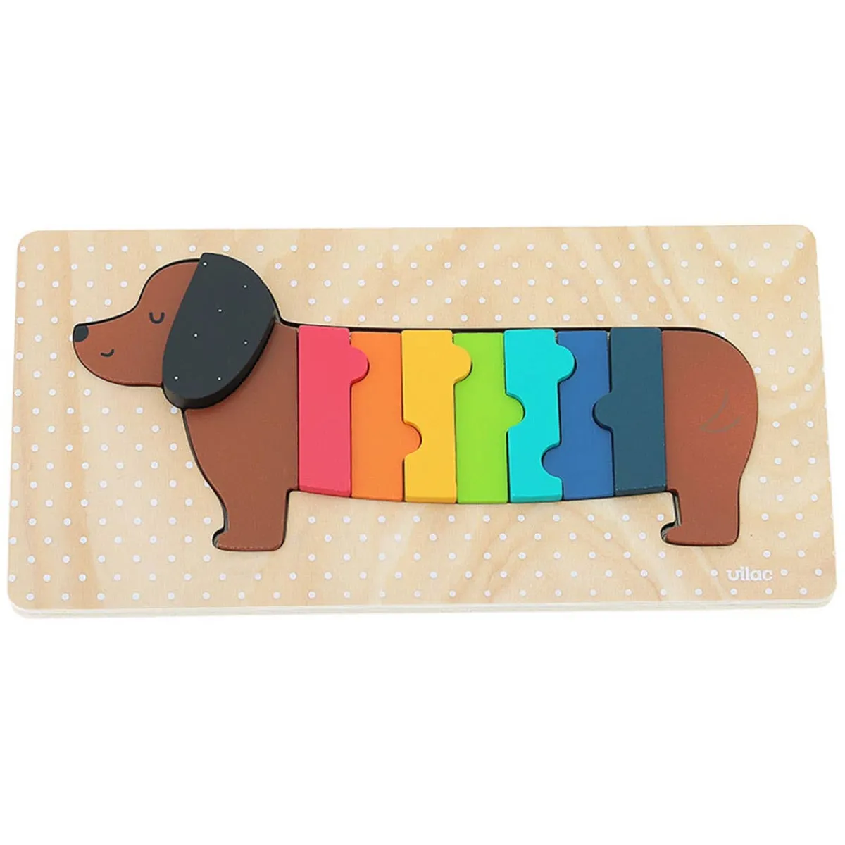 Puzzles|Wooden Toys-Vilac Andy Westface Dog Wooden Puzzle