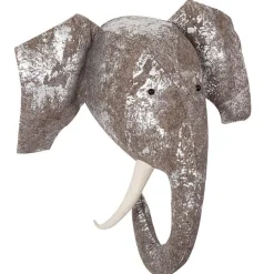 Wall Decor-Fiona Walker England Animal Head (Silver Foil)