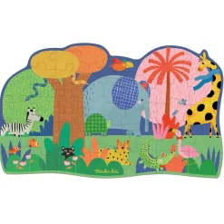 Puzzles|Wooden Toys-Moulin Roty Animal Oasis Puzzle (36 Pieces)