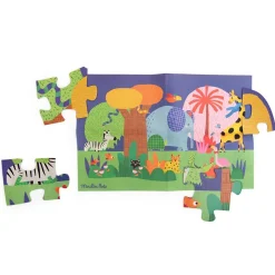 Puzzles|Wooden Toys-Moulin Roty Animal Oasis Puzzle (36 Pieces)
