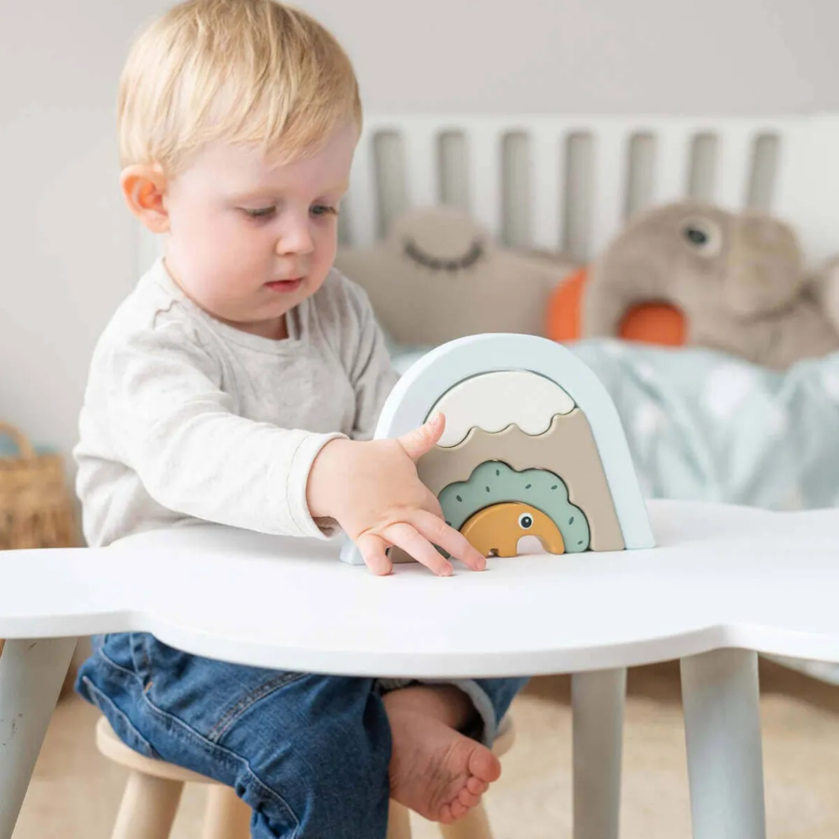 Wooden Toys|Stack + Nest Toys-Done By Deer Antee Stacking Tunnel