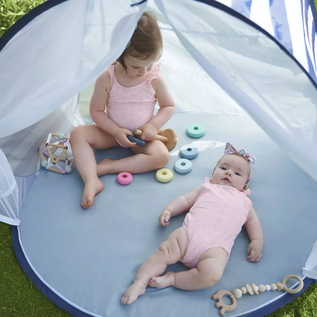 Uv Sun Protection Canopies|Travel Gear-BabyMoov Anti-UV Tent Marine