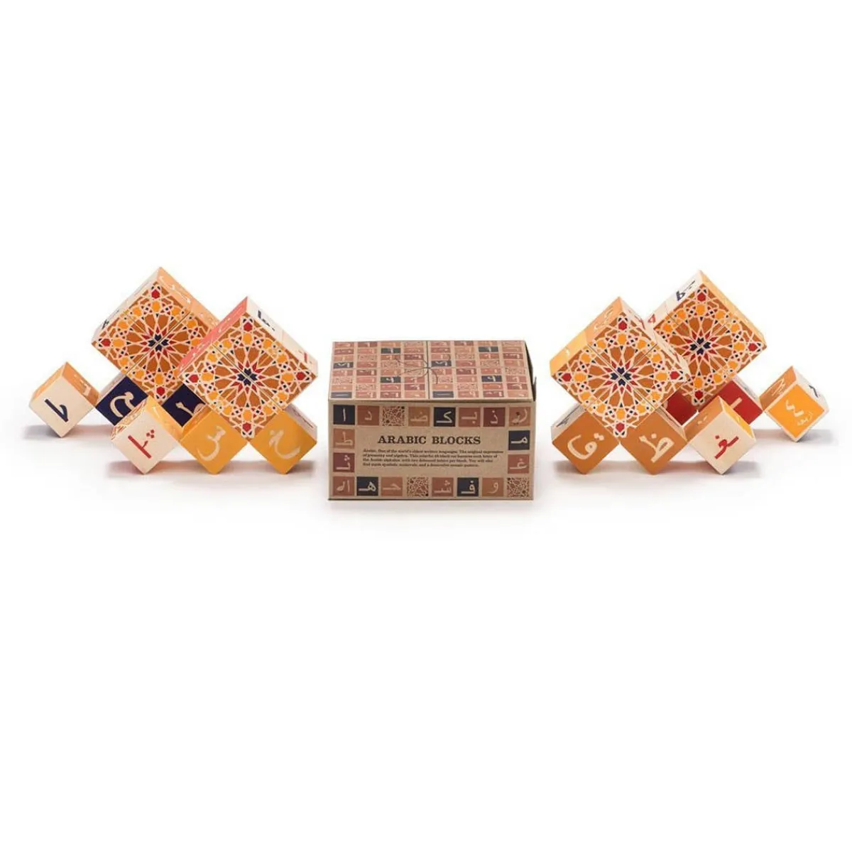 Wooden Toys|Blocks + Shape Sorters-Uncle Goose Arabic ABC Blocks