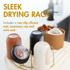 Bottle Brushes + Drying Racks-Boon Inc. Arc Silicone Drying Mat & Rack