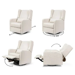 Gliders-DaVinci Arlo Recliner & Swivel Glider