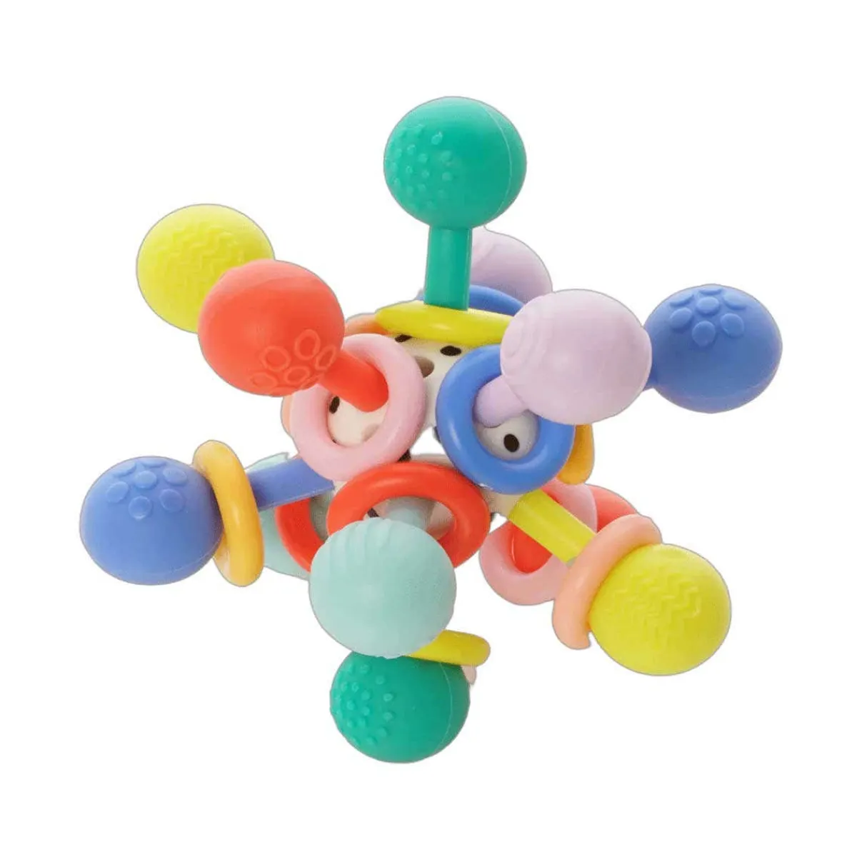 Play + Learn Toys|Grasping Toys-Manhattan Toy Atom Teether (Colourpop)