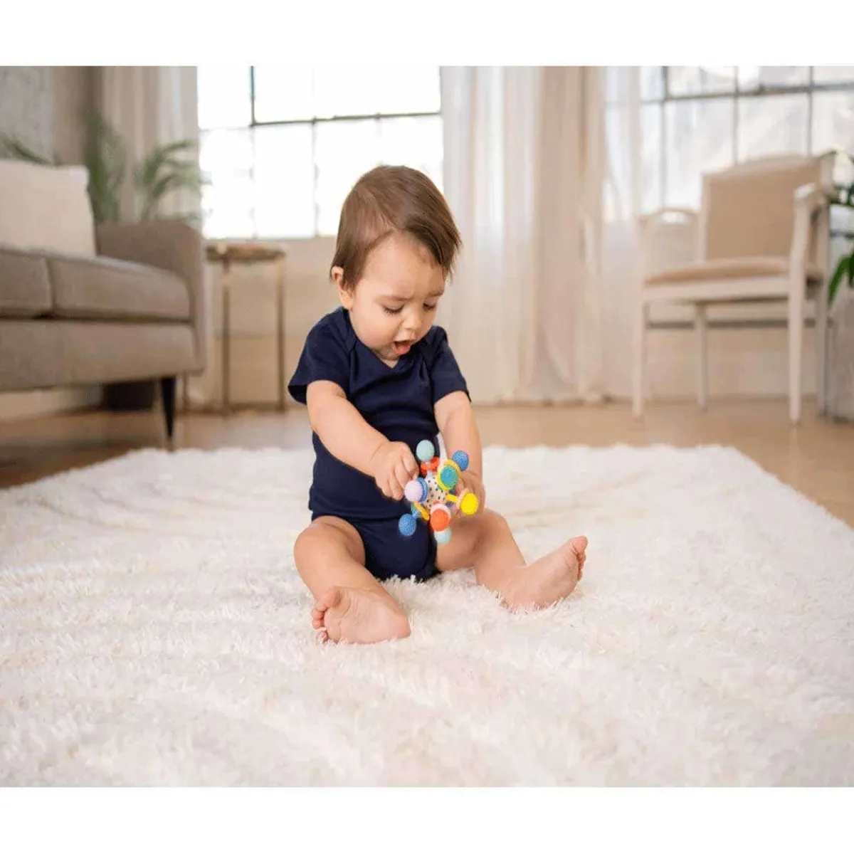Play + Learn Toys|Grasping Toys-Manhattan Toy Atom Teether (Colourpop)