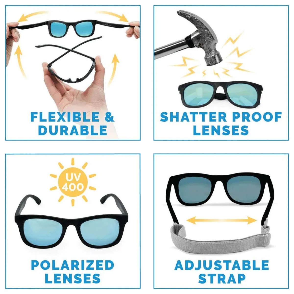 Sunglasses-Jan & Jul Aurora Urban Polarized Kids Sunglasses