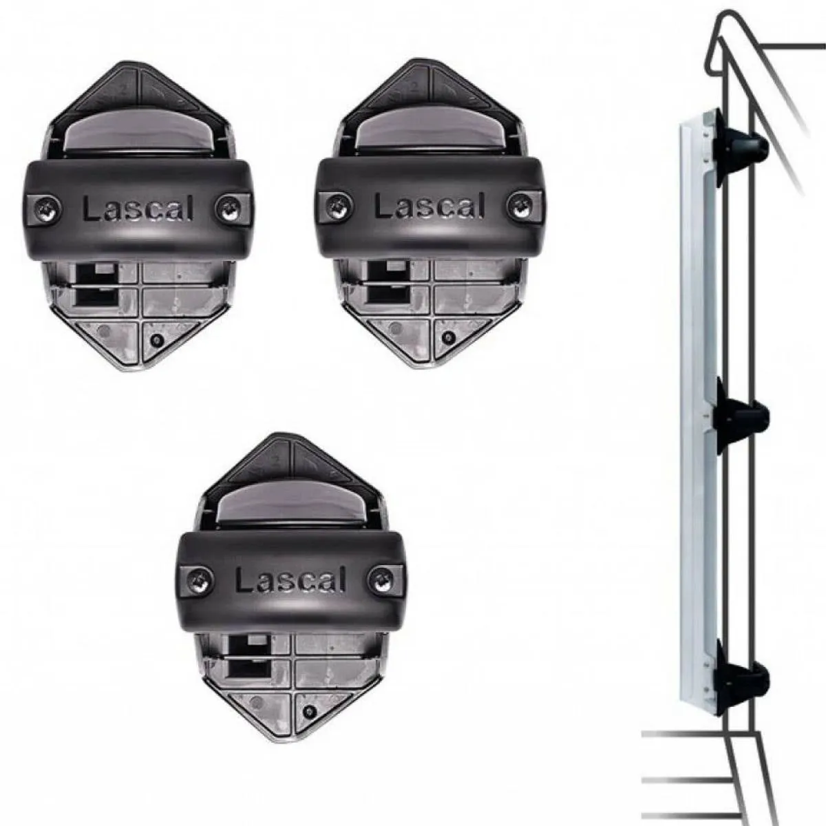 Baby Gates + Babyproofing-Lascal Avant Banister Kit Locking Strip