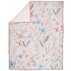 Crib Bedding Sets-Lambs & Ivy Baby Blooms 3 Piece Crib Set