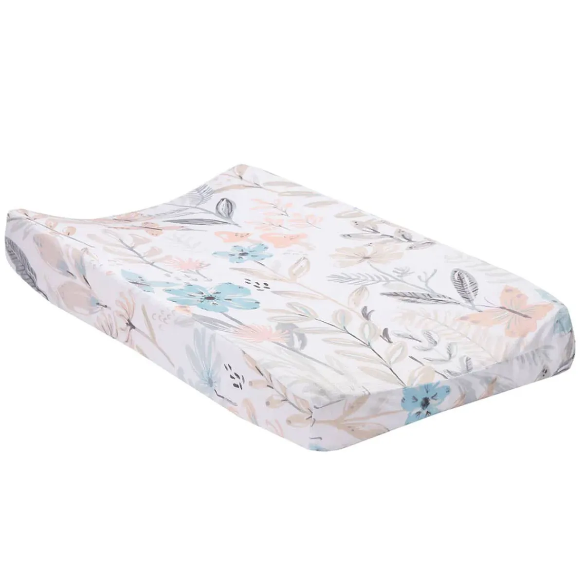 Changing Pads + Covers-Lambs & Ivy Baby Blooms Changing Pad Cover