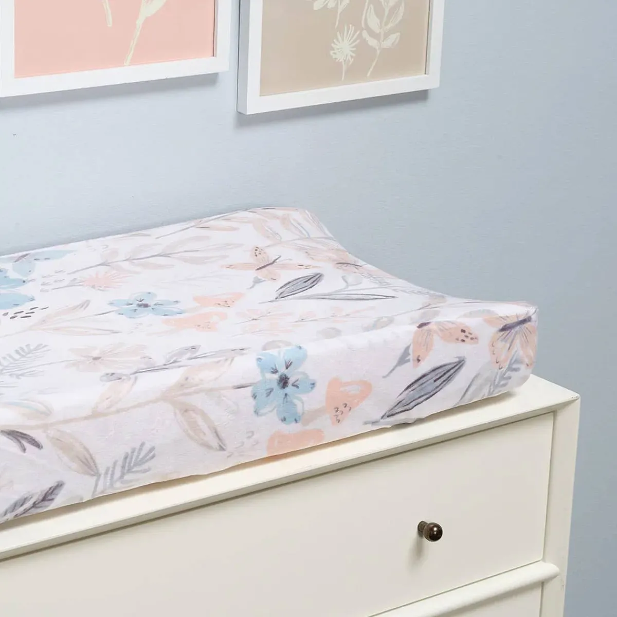 Changing Pads + Covers-Lambs & Ivy Baby Blooms Changing Pad Cover