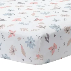 Crib Fitted Sheets-Lambs & Ivy Baby Blooms Crib Sheet