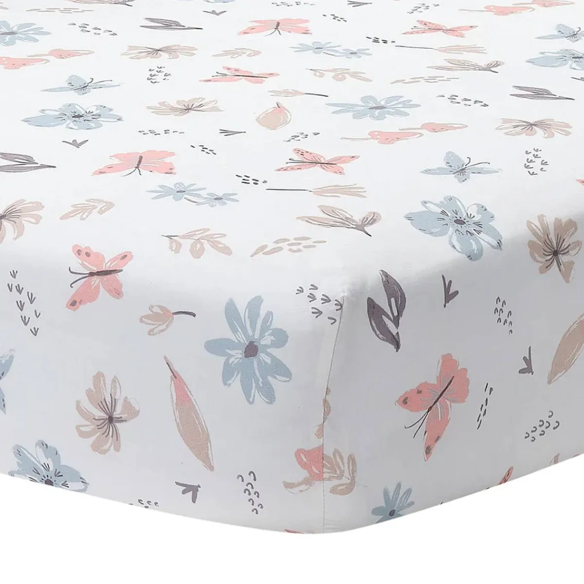 Crib Fitted Sheets-Lambs & Ivy Baby Blooms Crib Sheet