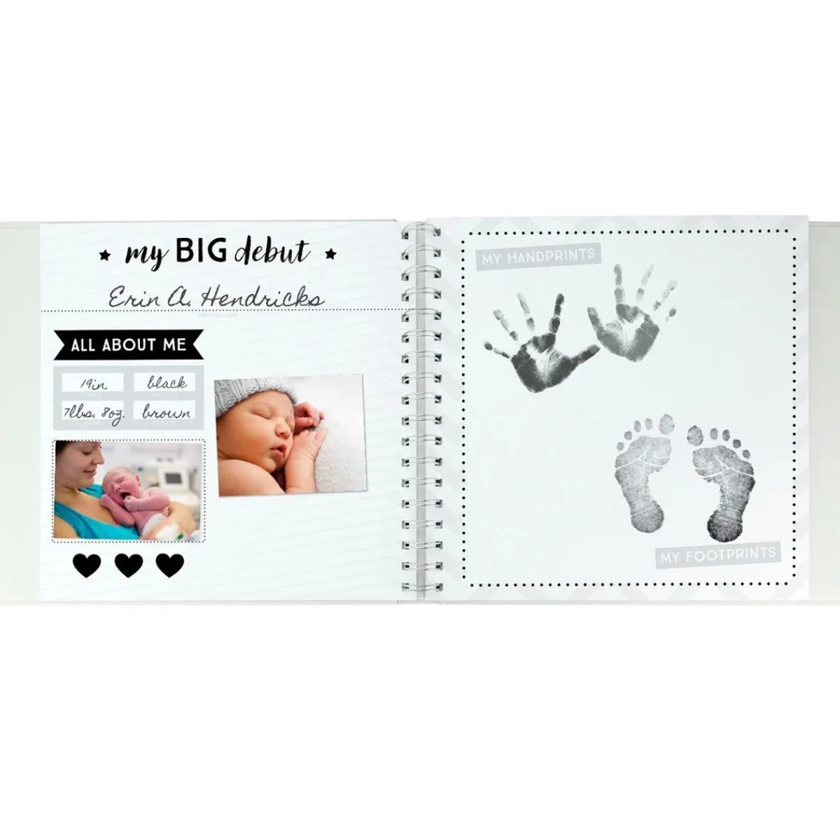 Memory Books-Pearhead Baby Book & Sticker Set