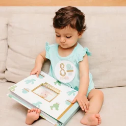 Memory Books-Pearhead Baby Book & Sticker Set