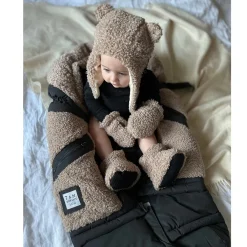 Infant Socks + Booties-7AM Enfant Baby Booties (Teddy) Oatmeal
