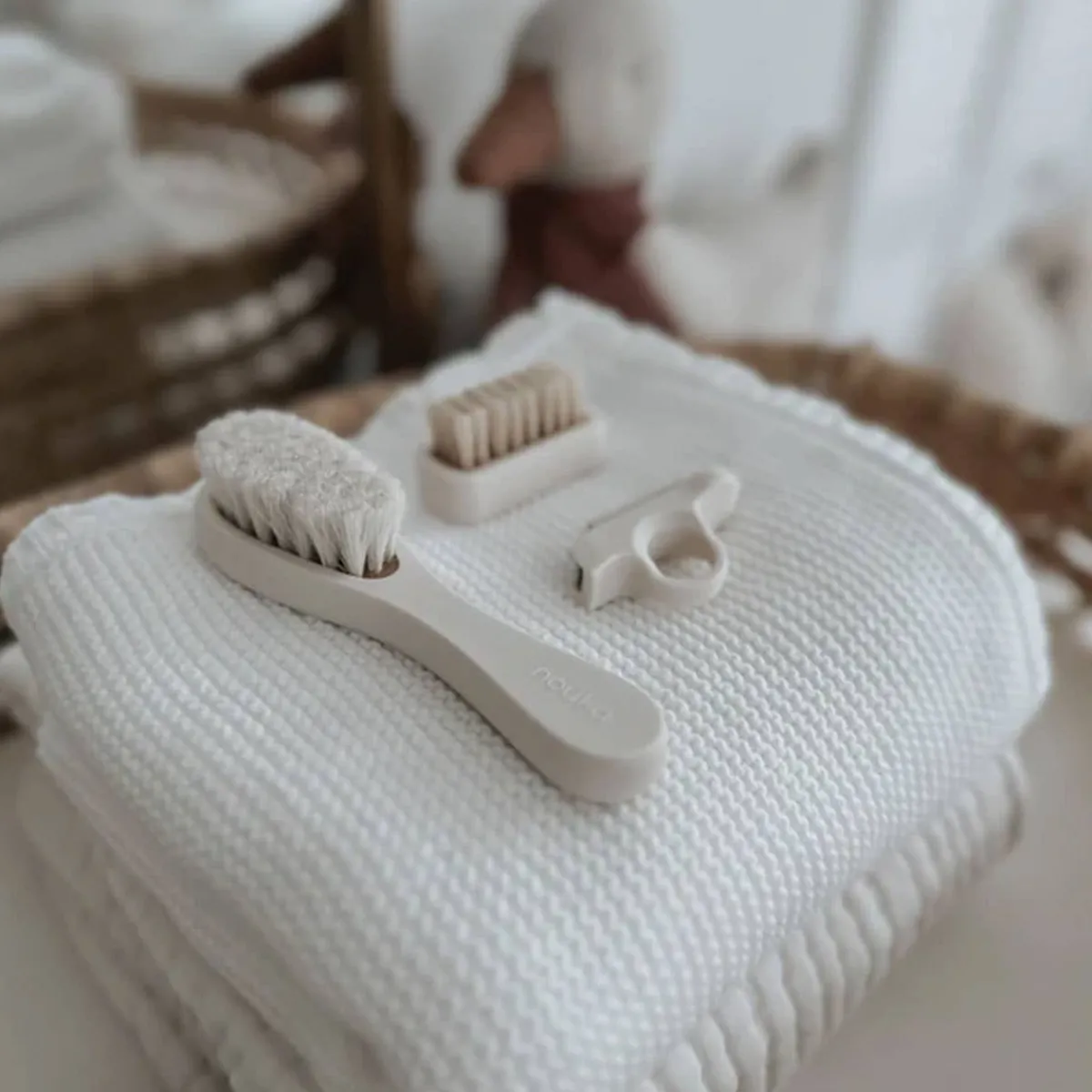 Baby Brushes + Combs|Infant Nail Care-Nouka Baby Grooming Kit