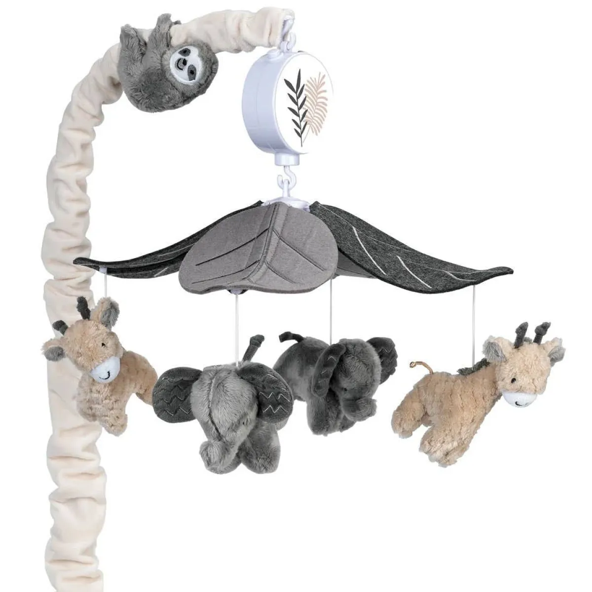 Mobiles-Lambs & Ivy Baby Jungle Musical Mobile